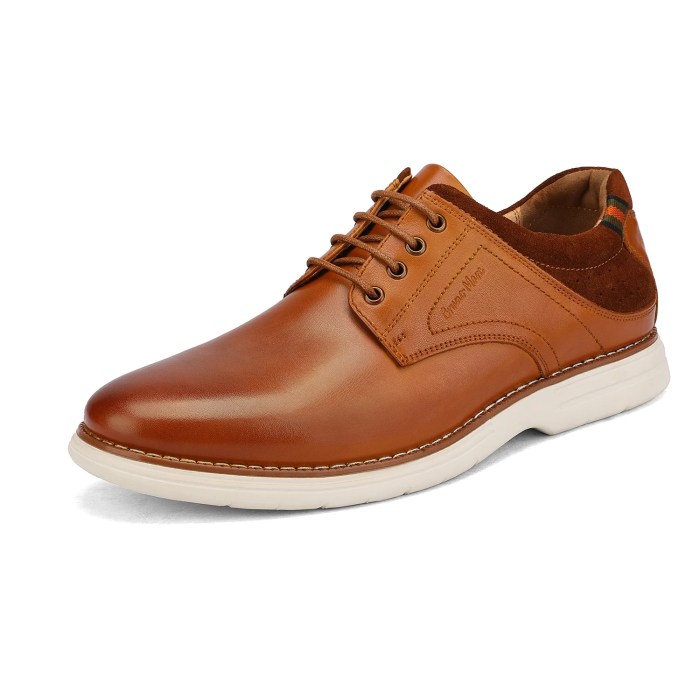 Mens brown casual dress shoes