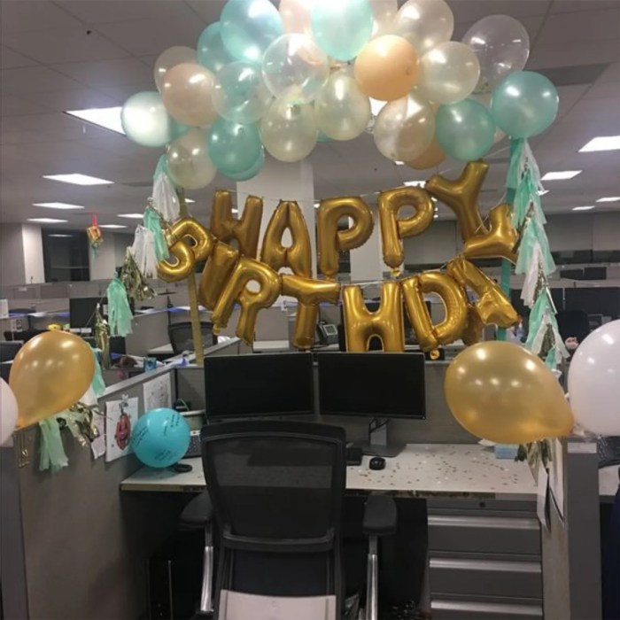 How to decorate an office for 40th birthday