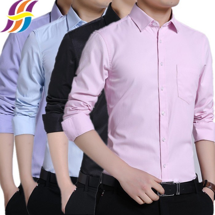 Men's regular fit dress shirts