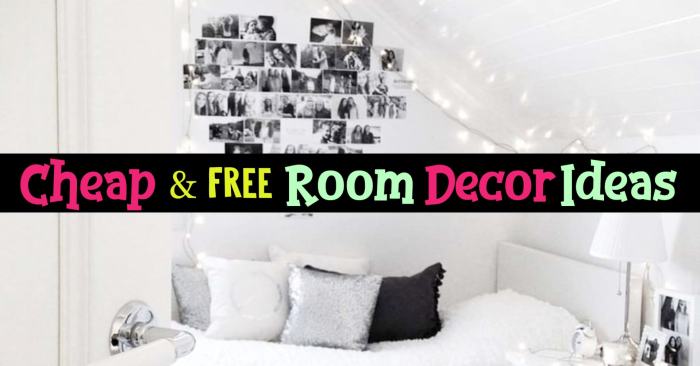 Decorate room buying anything without paint wall already color things