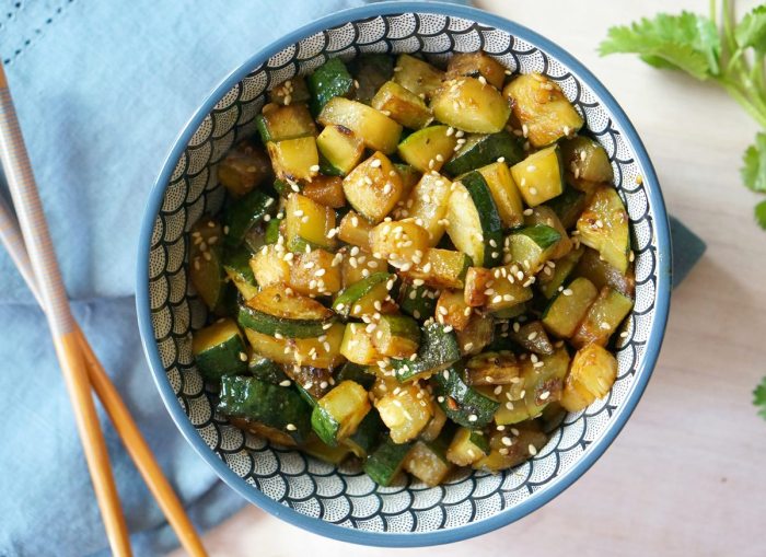 How to cook zucchini hibachi style