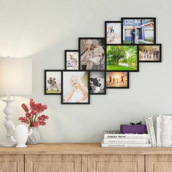 How to make a photo collage wall decoration