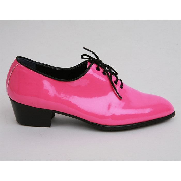 Neon pink mens dress shoes