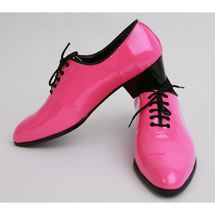 Neon pink mens dress shoes