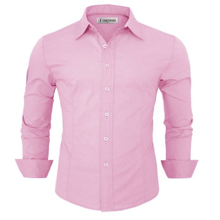 Blue and pink mens dress shirt