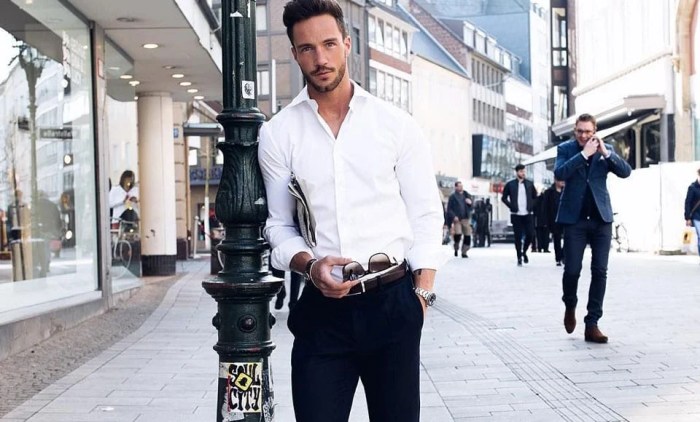 Dress white shirt men