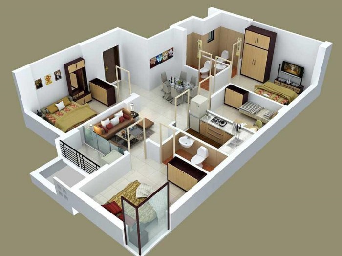 Desain interior rumah type 60